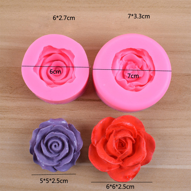 Flower Silicone Mold Soap Making  Silicone Rose Mold Soap Making - Rose  Flower - Aliexpress